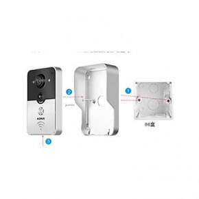 Smart Home Phone Remote Wireless Video Doorbell Intercom Wifi