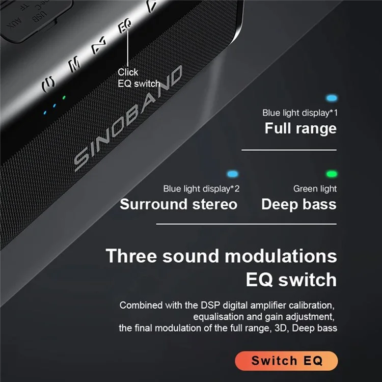 80W Portable Bluetooth Speaker Waterproof Outdoor Home Music Subwoofer Power Bank