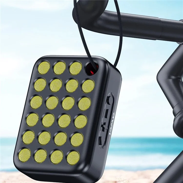 Compact Bluetooth Speaker TWS Pairing Music Player Subwoofer with Light