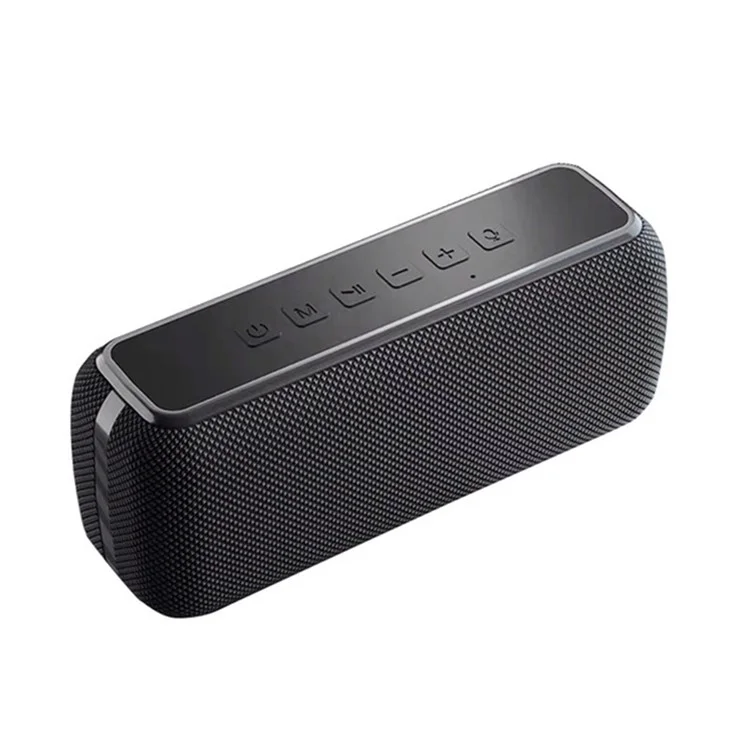 60W Wireless Bluetooth 5.0 Bass Speaker Rechargeable Waterproof Subwoofer - Black