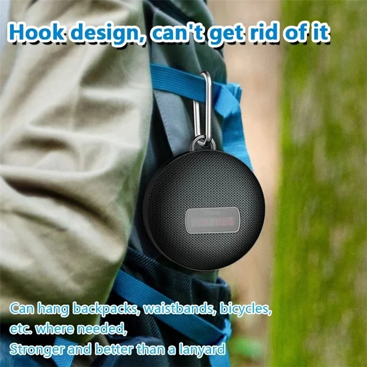Outdoor Cycling Bluetooth Speaker Digital Display Portable Waterproof Loudspeaker