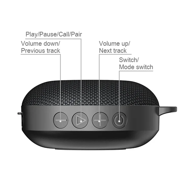 Outdoor Cycling Bluetooth Speaker Digital Display Portable Waterproof Loudspeaker