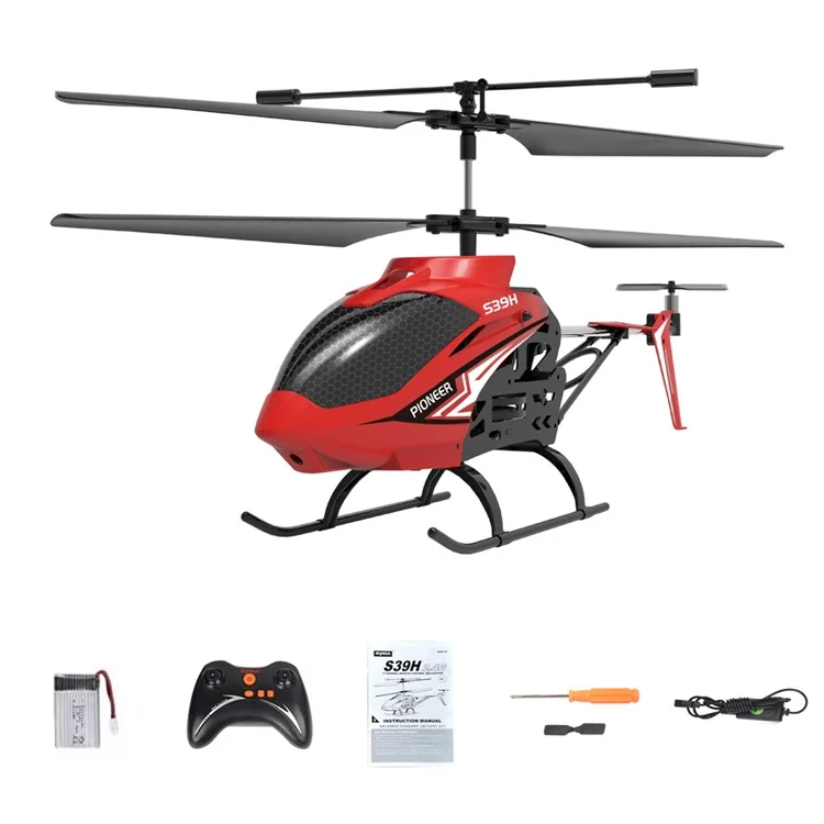 Intelligent Altitude Hold RC Helicopter Airplane 2.4G Wireless Alloy Aircraft Toy, Single Battery