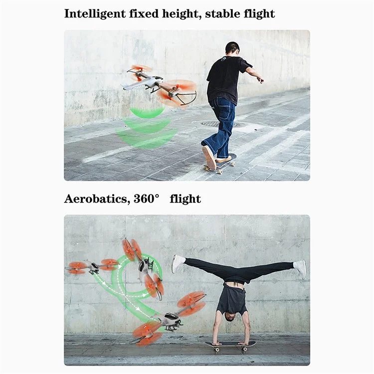 Drone with 1080P Camera Foldable FPV RC Quadcopter with Altitude Hold, Single Battery
